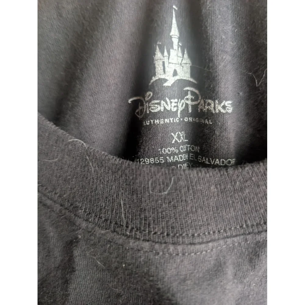 Disney Parks Authentic‎  Mickey Mouse Black Word Cloud Print T-Shirt Adult 2X
